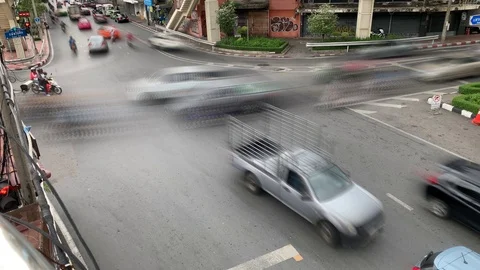 Time lapse of traffic during rush hour Stock Footage 115905115