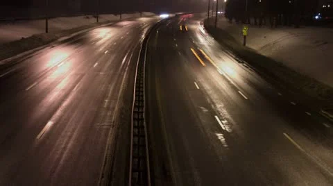 Time Lapse of Traffic Video stock 21434961