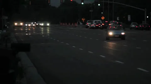 Time Lapse traffic Stock Footage 26680106