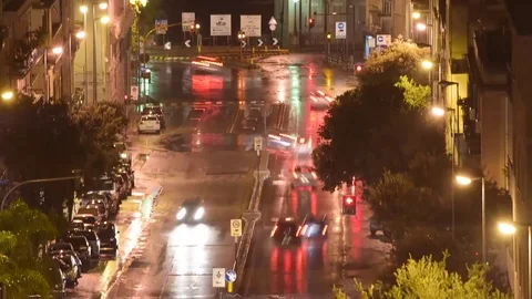 Time lapse traffic Stock Footage 80488723