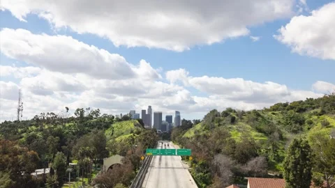 Time Lapse Traffic Freeway Los Angeles Stock-Footage 244308739