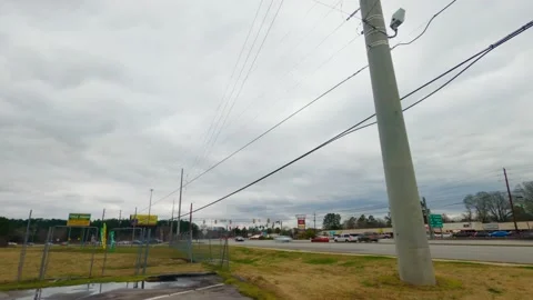 Time lapse of traffic on Gordon Highway on a cloudy day Stock Footage 148894589