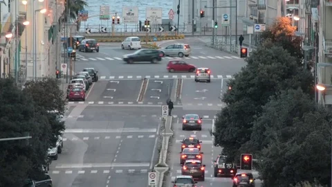 Time lapse of Traffic in Italy Stock Footage 71437983