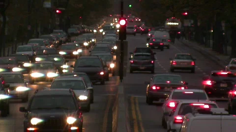 Time lapse traffic at night Stock Footage 556719