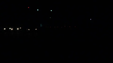 Time Lapse traffic, night Stock Footage 27064054