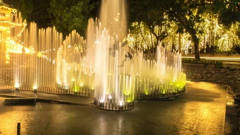 Time lapse of traffic at night Stock Footage 74117251