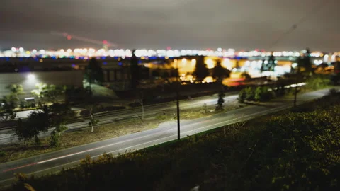 Time lapse of traffic at night Stock-Footage 154917876