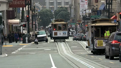 Time Lapse of Traffic in San Francisco - Clip 3 Stock Footage