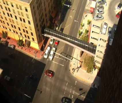 Time lapse of traffic seen from above Stock Footage 21632059