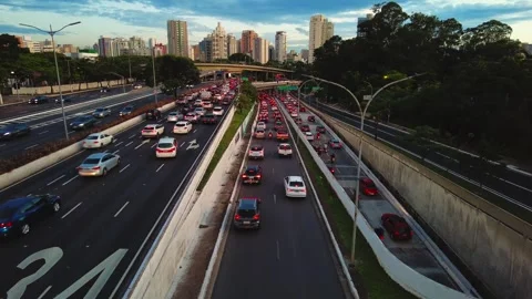 Time lapse of traffic of vehicles Stock Footage 270268099