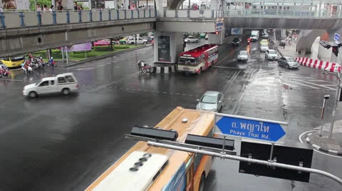 Time lapse of trafic interchange Stockbeeldmateriaal 24866196