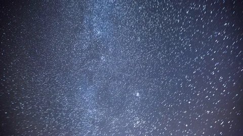  Time-lapse with trails of the stars. Stock Footage 101049388