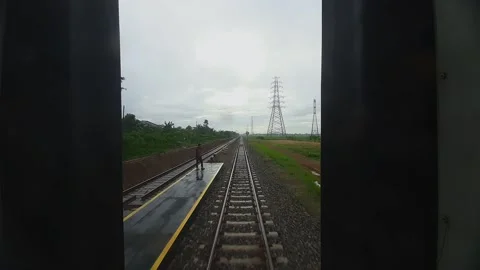 Time lapse of train Stock Footage