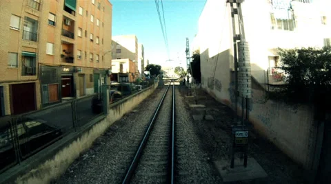 Time Lapse Train Transit Stock Footage 35108311