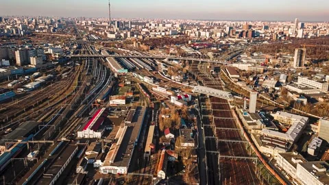 Time-lapse trains Video stock 166735117