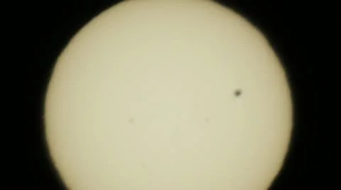 Time Lapse Transit of Venus Across the sun Video stock 11139585
