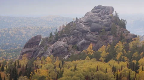 Time lapse transition from autumn to winter Stock Footage 58926211