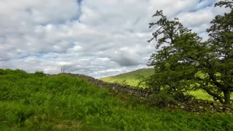 Time Lapse Travel Between London to Lake Districts England Stock Footage 340749896