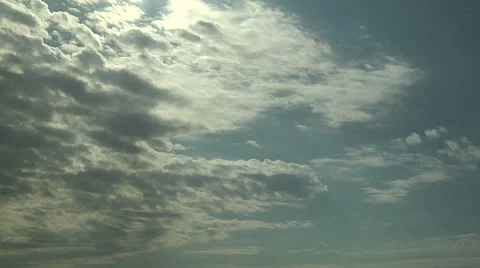 Time Lapse of Turbulent Cloud Puffs in a Blue Sky Stock Footage 54717830