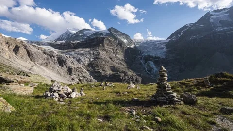 Time-Lapse from the Turtmann Glacier Stock Footage 201465552