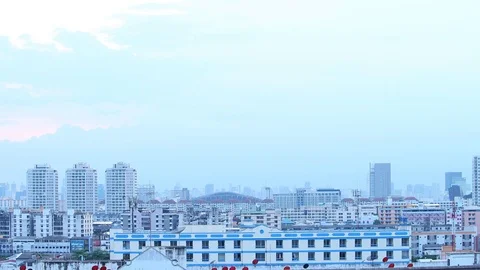 Time Lapse - Twilight Sunset with Moving clouds Stock Footage 88125010