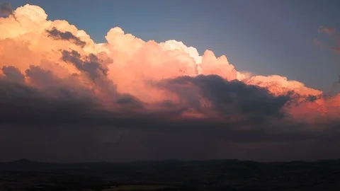 Time lapse of an upcoming storm 4k Stock Footage 93949643