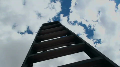 Time Lapse Upward Path Stock Footage