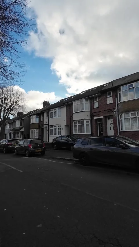 Time Lapse. Urban Car Drive Through City Streets of United Kingdom Stock Footage 340540942