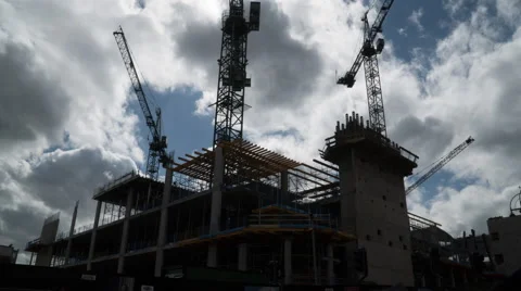 Time Lapse - Urban Construction Project 스톡 동영상 56116994
