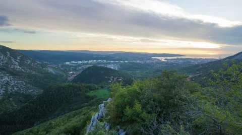 Time lapse of Val Rosandra in Karst near Trieste Видео 49058006