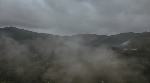 Time lapse valley mist Stock Footage 44912478