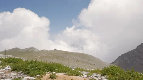 Time-lapse on the "Valley of the Muses", Mount Olympus, Greece. Видео 96705915