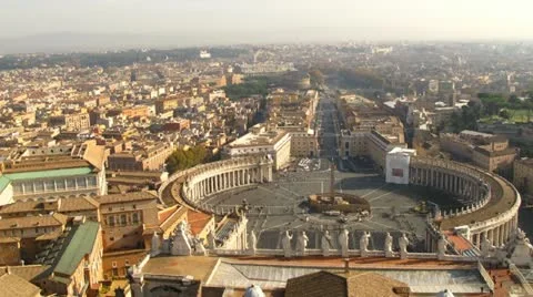 Time lapse Vatican City Stock Footage 12129525