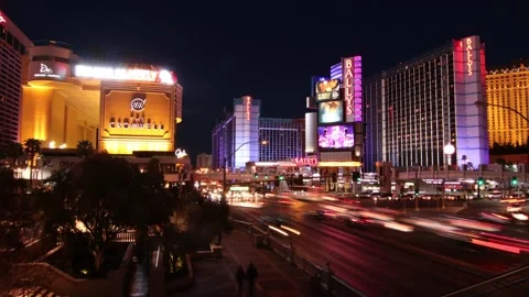 Time Lapse Vegas Strip Video stock 206185630