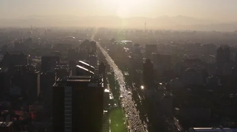 Time Lapse: Vehicles driving on a main avenue Stock Footage 41458937