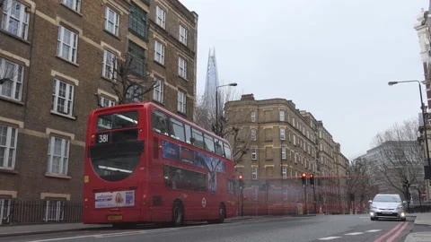 Time lapse. Vehicles passing through the street in London. Stock Footage 101476355