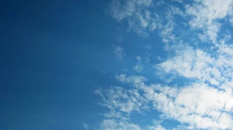 Time lapse with very fast moving cirrus clouds. No birds Видео 8764094