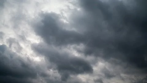 Time lapse. Very fast storm clouds. Stock Footage 164573262