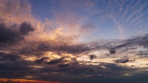 Time lapse video amazing Scene of Colorful sunset with Moving clouds backgr.. Stock Footage 223551784