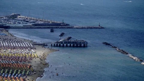 Time lapse video of the beach between Cattolica and Gabicce mare, near Riccione Stock-Footage 103475679