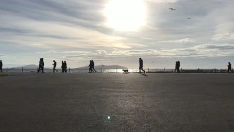 Time lapse video on the beach Stock Footage 145898096