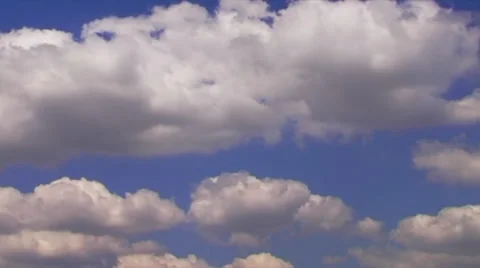 Time lapse video. Beautiful fluffy clouds. Stock Footage 38246563