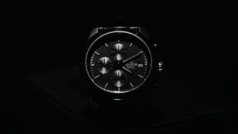 Time lapse video from a  black watch, 1 hour Video stock 229657033