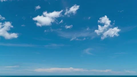 Time-lapse video blue sky with clouds	 Stock Footage 172388472