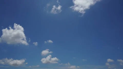 Time lapse video of blue sky white cloud Stock Footage 176388552