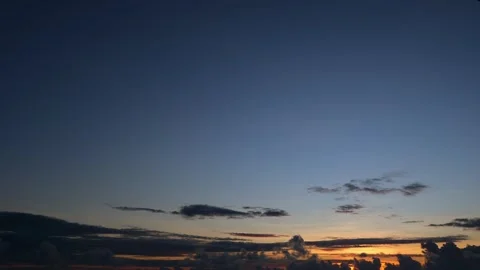A time-lapse video captures a sunset sky. Stock Footage 314096030