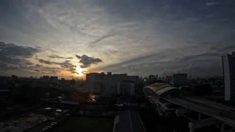 Time-Lapse Video, the change of time from evening to night Stock-Footage 237791405