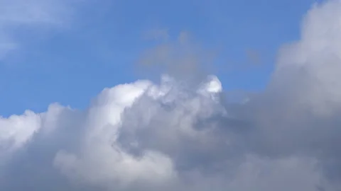 Time lapse video of changing cloudscape in 4K Stock Footage 138979970