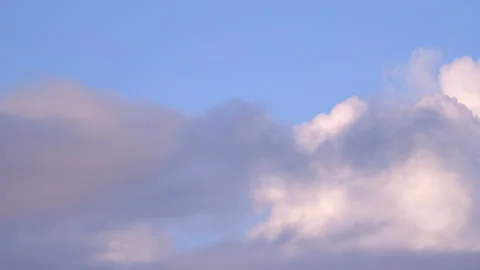 Time lapse video of changing cloudscape in 4K Stock Footage 138993219