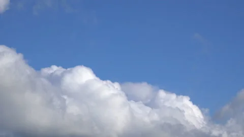 Time lapse video of changing cloudscape in 4K Stock Footage 139189686